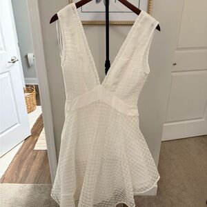 Finders Keepers White Backless Dress
